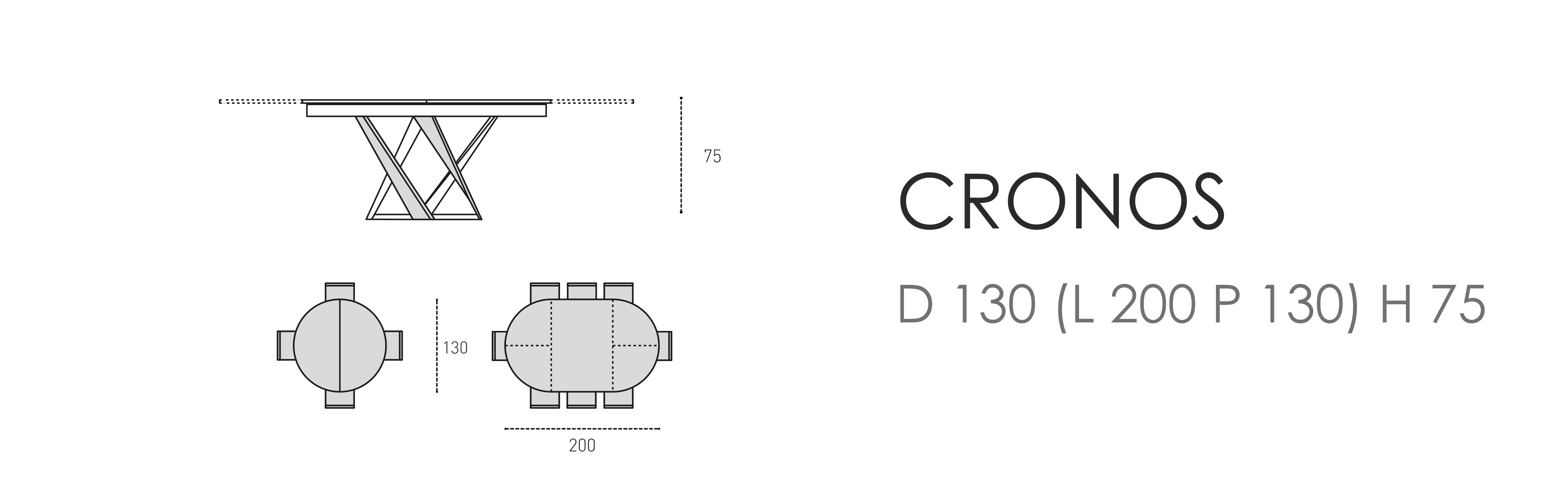 Cronos D 130 (L 200 P 130) H 75