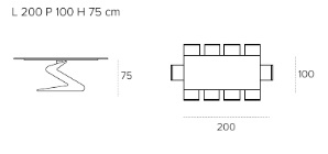 Zed L 200 P 100 H 75 (прямоугольный)