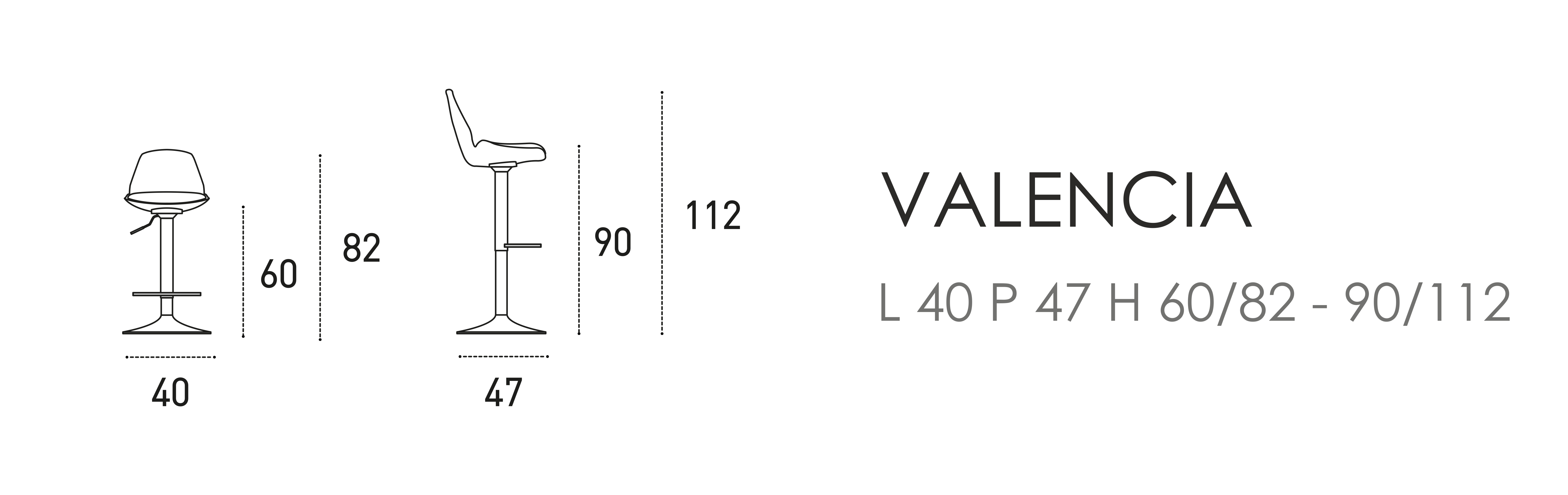 Valencia L 40 P 47 H 60/82 - 90/112