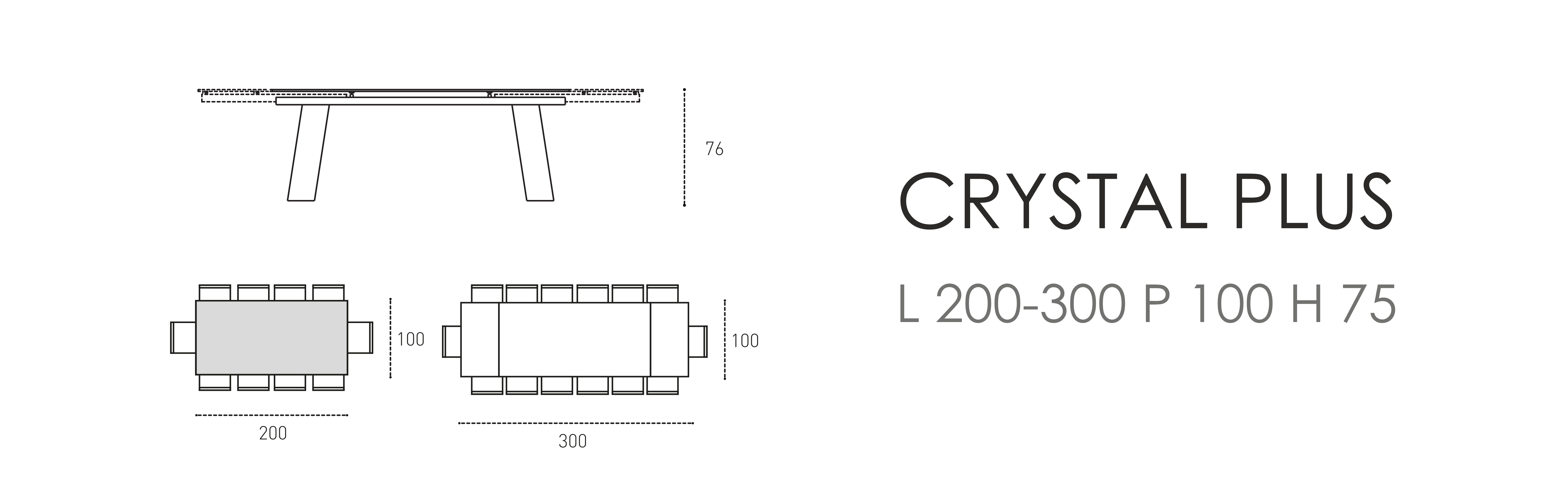 Crystal Plus L 200-300 P 100 H 75
